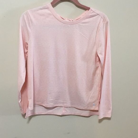 Avia Girls Long Sleeve Hi-Lo Active Tops, L 10-12 - Picture 2 of 16